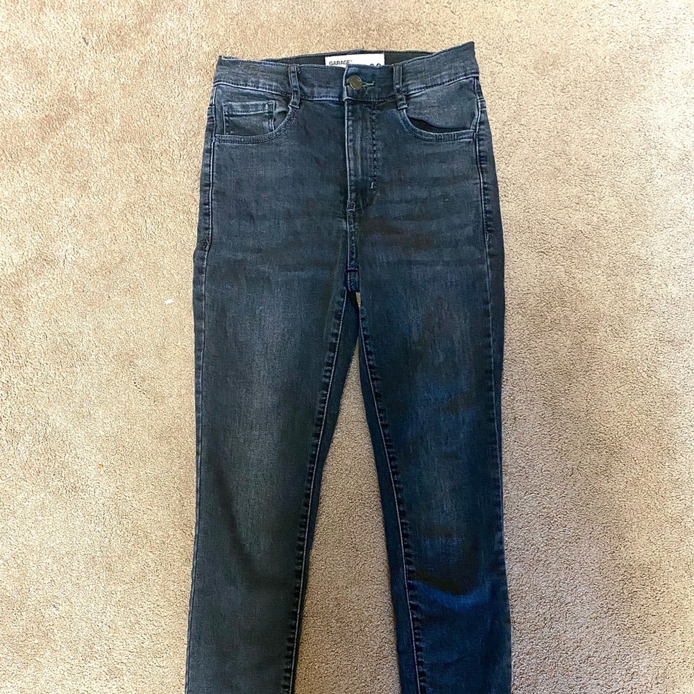 Garage black skinny jeans